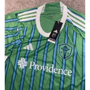 2024-25 Adidas Men's Seattle Sounders Authentic Version Home Soccer Jersey XL